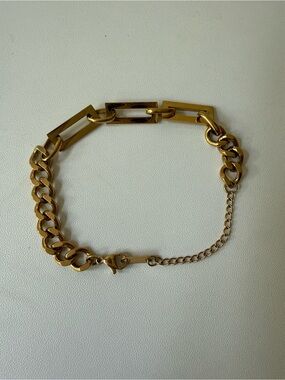 Gold Link Chain Bracelet